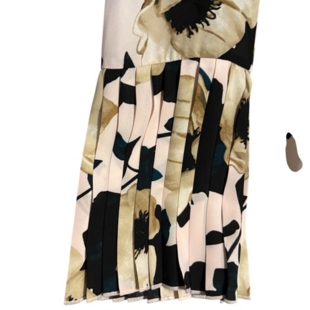 BANANA REPUBLIC FLORAL PRINT BLOUSE w/GORGEOUS PLEATED SLEEVES SMALL/PETITE #9 - Picture 5 of 8